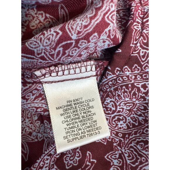 Liz Claiborne 3/4 sleeve dress shirt blouse purple size XL - Picture 6 of 6